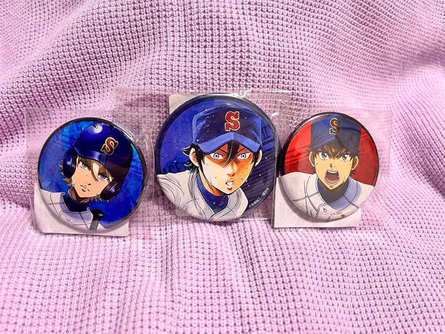 ダイヤのA 缶バッジ　沢村栄純　奥村光舟 Amazon.co.jp: ダイヤのA 缶バッジ 沢村栄純 奥村光舟 降谷暁 : おもちゃ