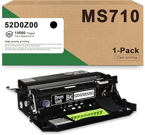 52D0Z00 520Z DRA - Unidad de tambor compatible con Lexmark MS710 MS710dn MS710n MS810n MS811dn MS810dtn MS711dn MS810de MS810dn MS811dtn MS811n
