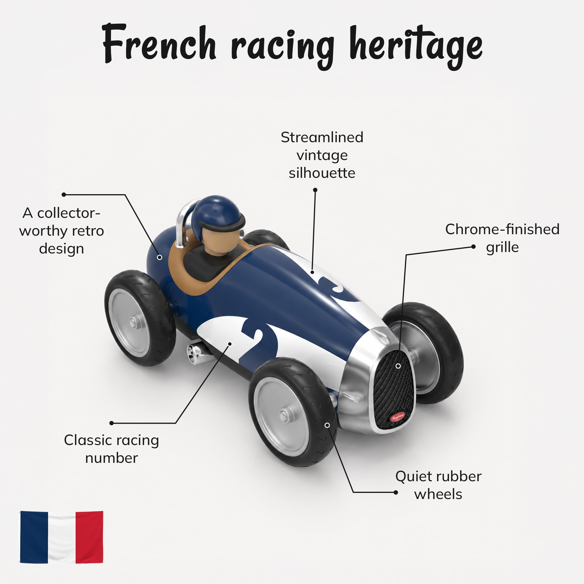 Baghera - Car Toy - Racing Car - Blue