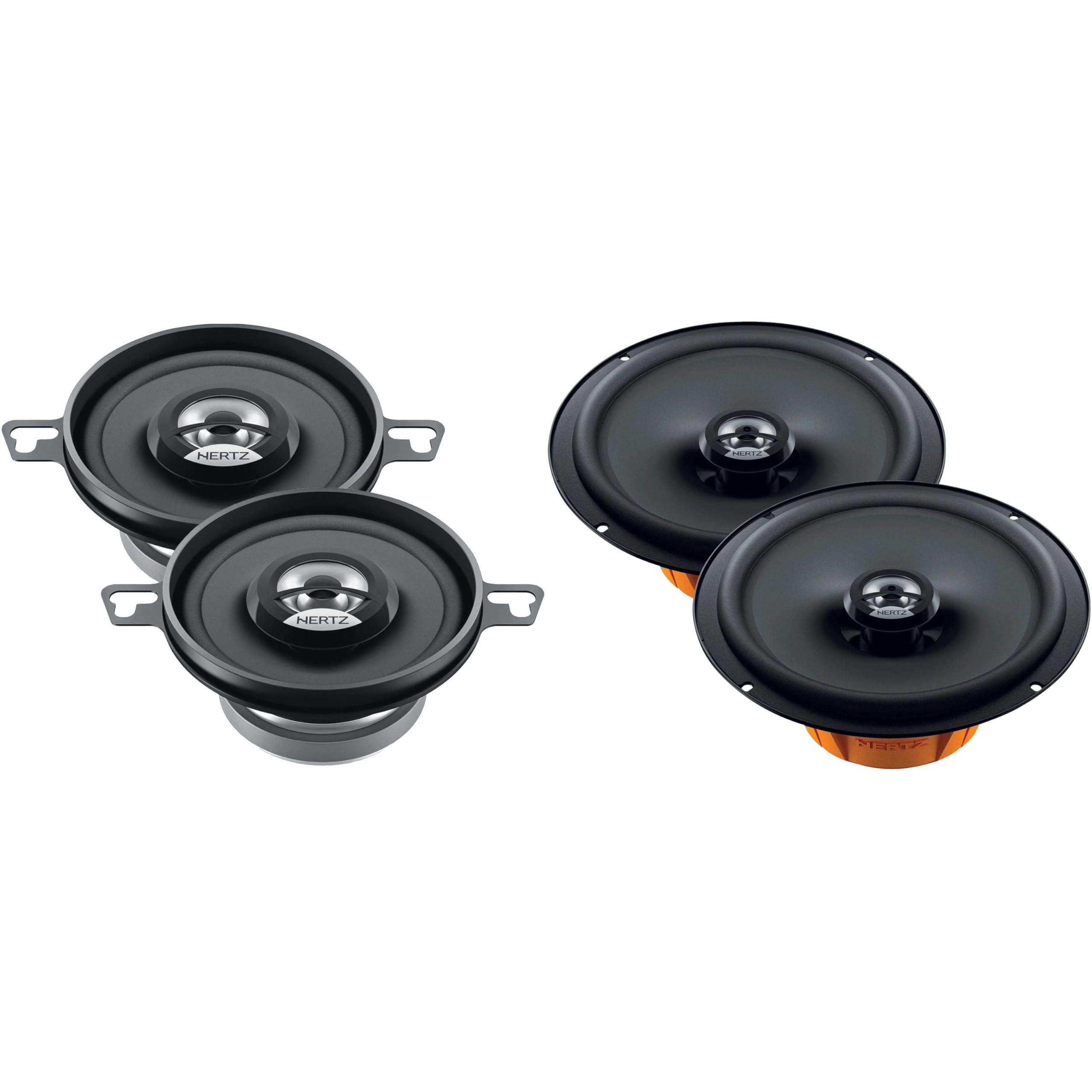 HERTZ Dieci Series DCX 165.3 6.5" Two-Way Coaxial Speakers - Pair with DCX 87.3 3.5" Dieci Series Two-Way Coaxial Speakers - Pair