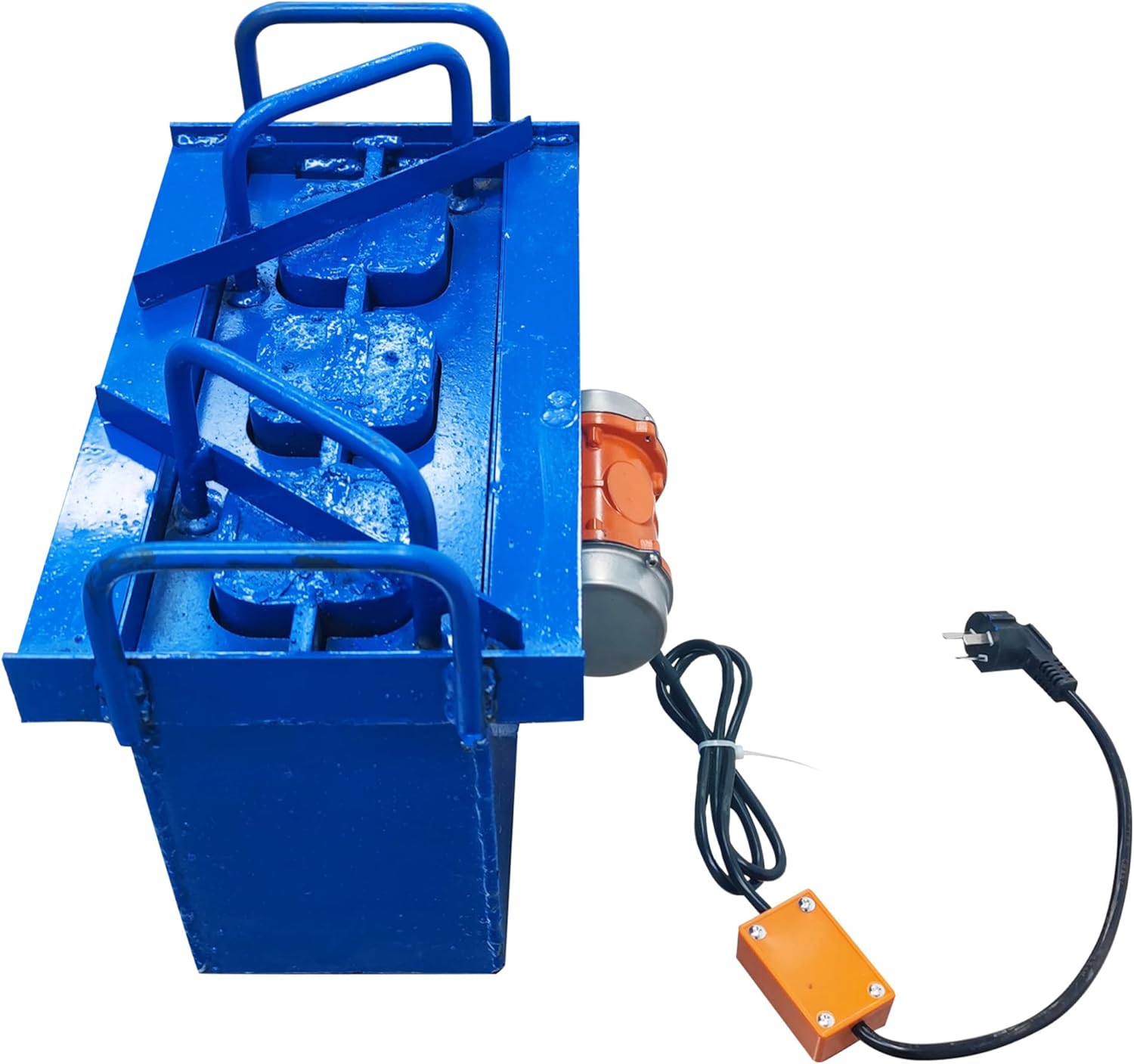 Brick Making Machine Manual Hollow Soil Block Forming Machine 220V Three Square Hole Brick Size 15.3X7.4X7.4in(390 * 190 * 190mm)