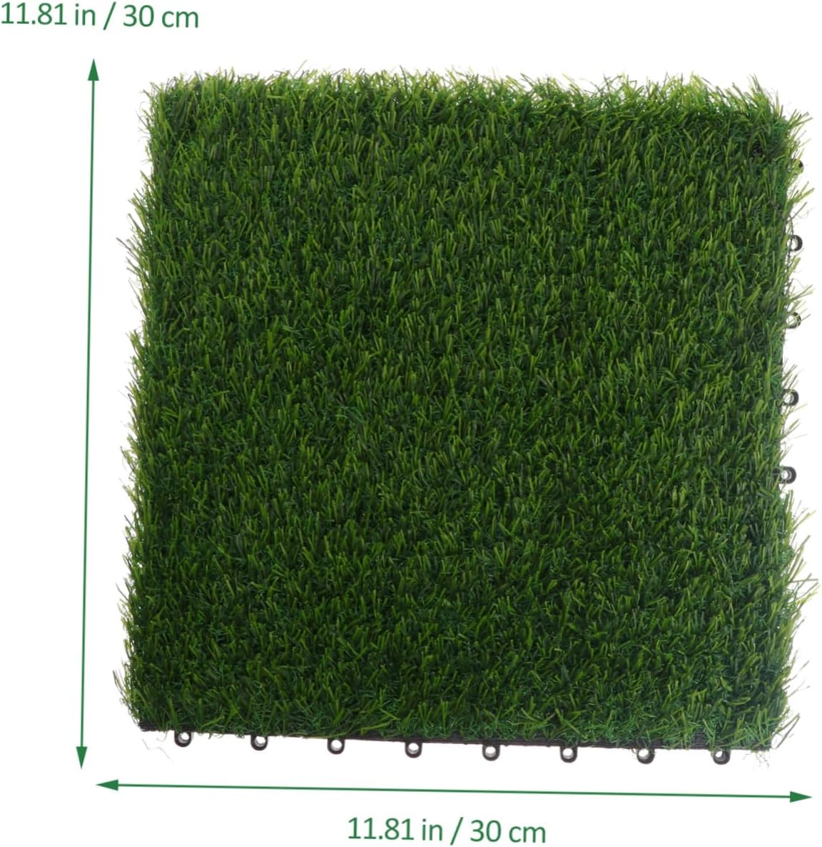 POPETPOP 4pcs Realistic Artificial Grass Turf Floor No Maintenance Needed Artificial Grass for Home Putting