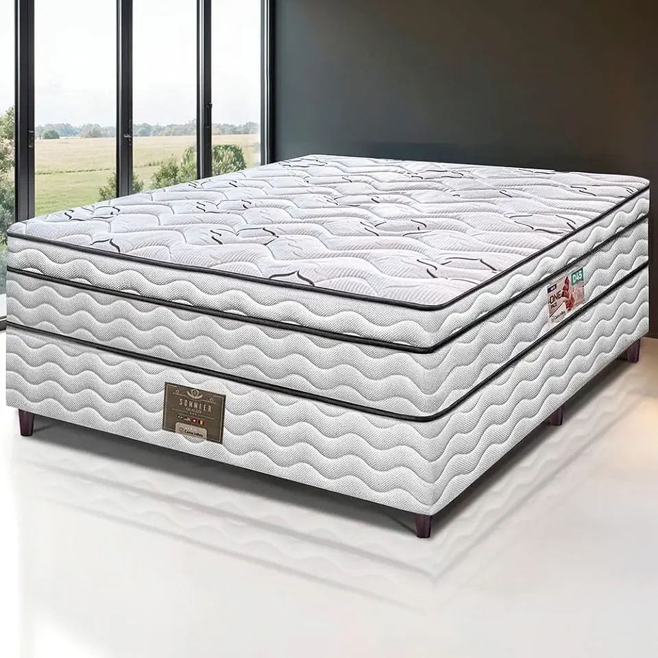 Cama Box Casal Cama inBox Moderne Ortopédico com Camada Especial de Espuma D45 63x138x188cm