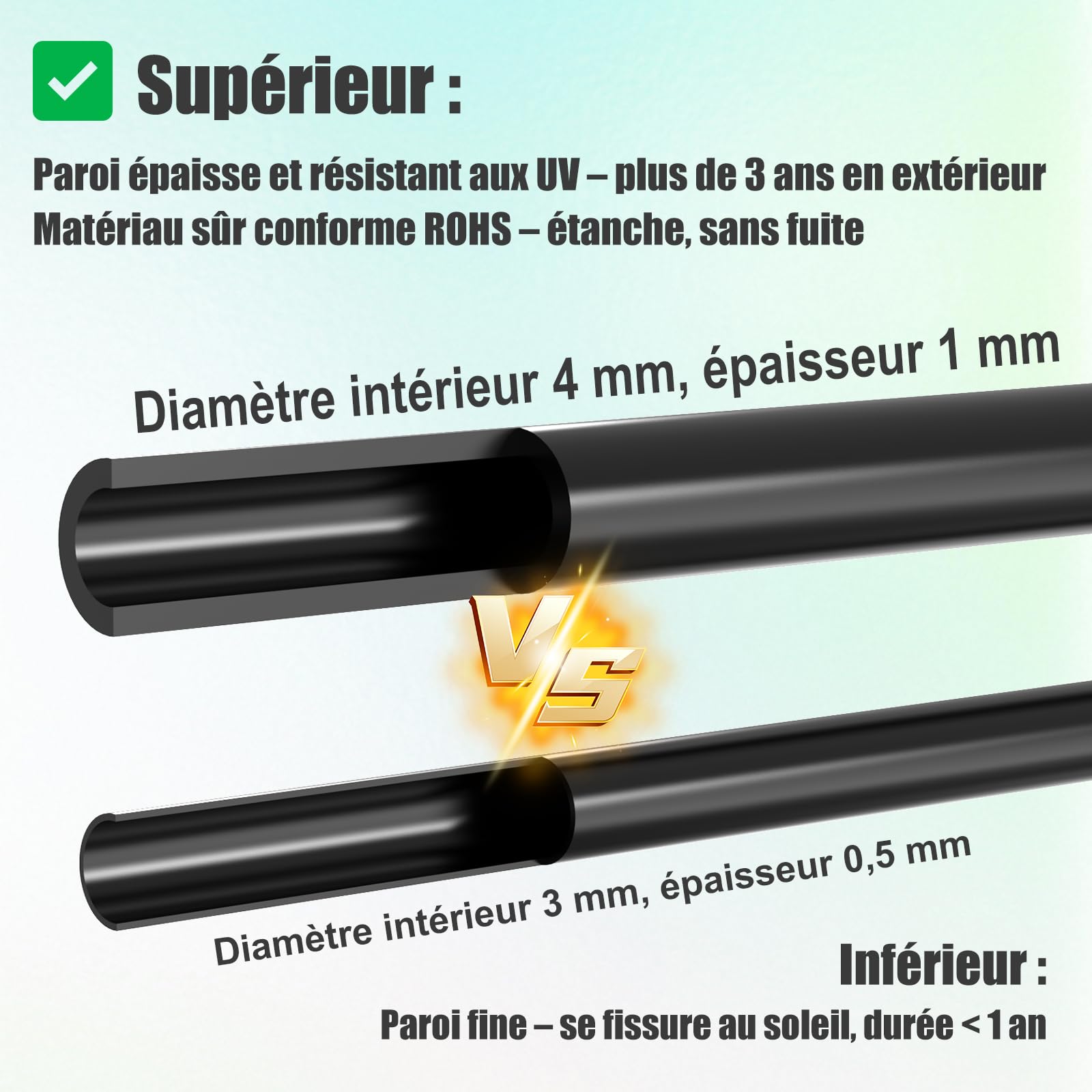 Uzoli SOP17 Arrosage automatique solaire goutte à goutte pour jardin