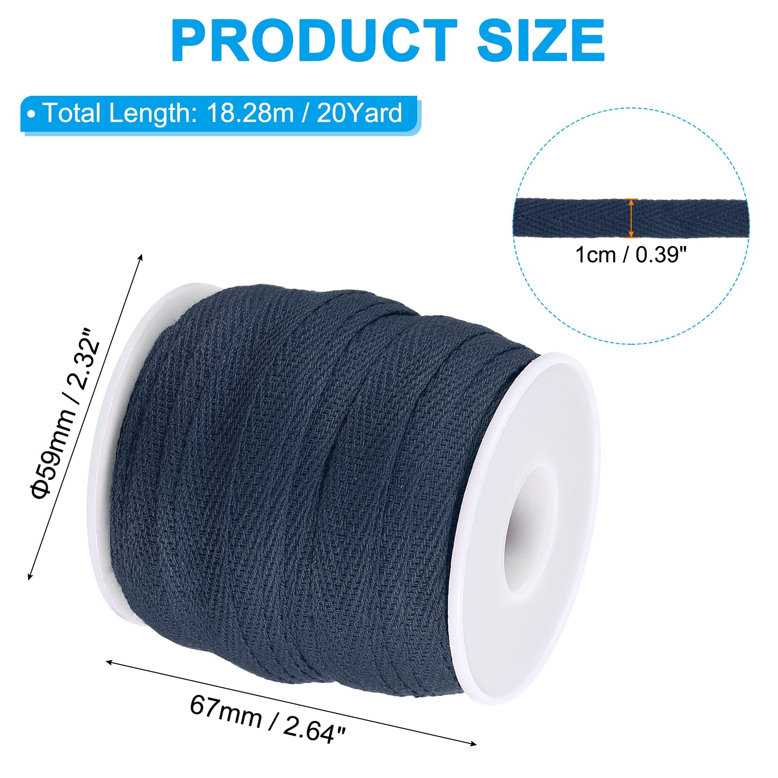 PATIKIL Cordon De Serrage Plat De Rechange En Coton Doux De 19 Mm X 10,1 M Pour Pantalons, Sweat-shirts De Sport, Sweats à Capuche, Beige