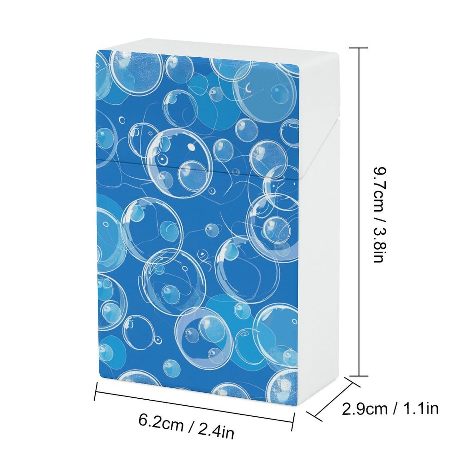 Amazon.com: Bubbles and Circles Cigarette Case Crush Proof Cigarette  Packing Box Portable Lightweight Cigarette Box for Men Women Smoker Gift :  Health & Household