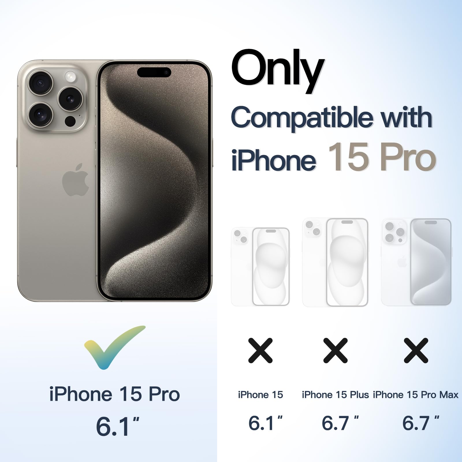 JETech Magnetyczne Etui dla iPhone 15 Pro 6,1 Cala Kompatybilne z MagSafe, Odporny na Wstrząsy Osłona, Jednokolorowa Matowe TPU Ramka, Odporny na Zarysowania Przejaśniać Tył (Tytan Naturalny)