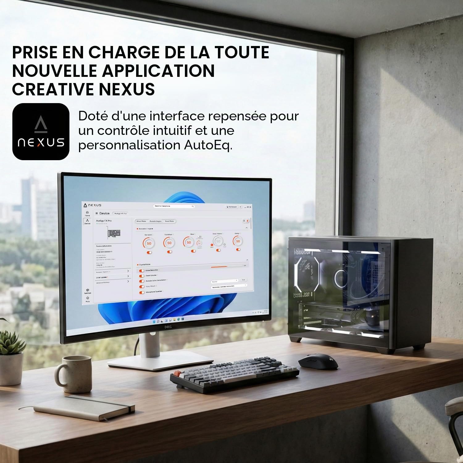 CREATIVE Sound Blaster Audigy FX Pro – Carte Son PCIe Haute résolution avec Son Surround 7.1 Discret et virtuel, et AutoEq pour PC