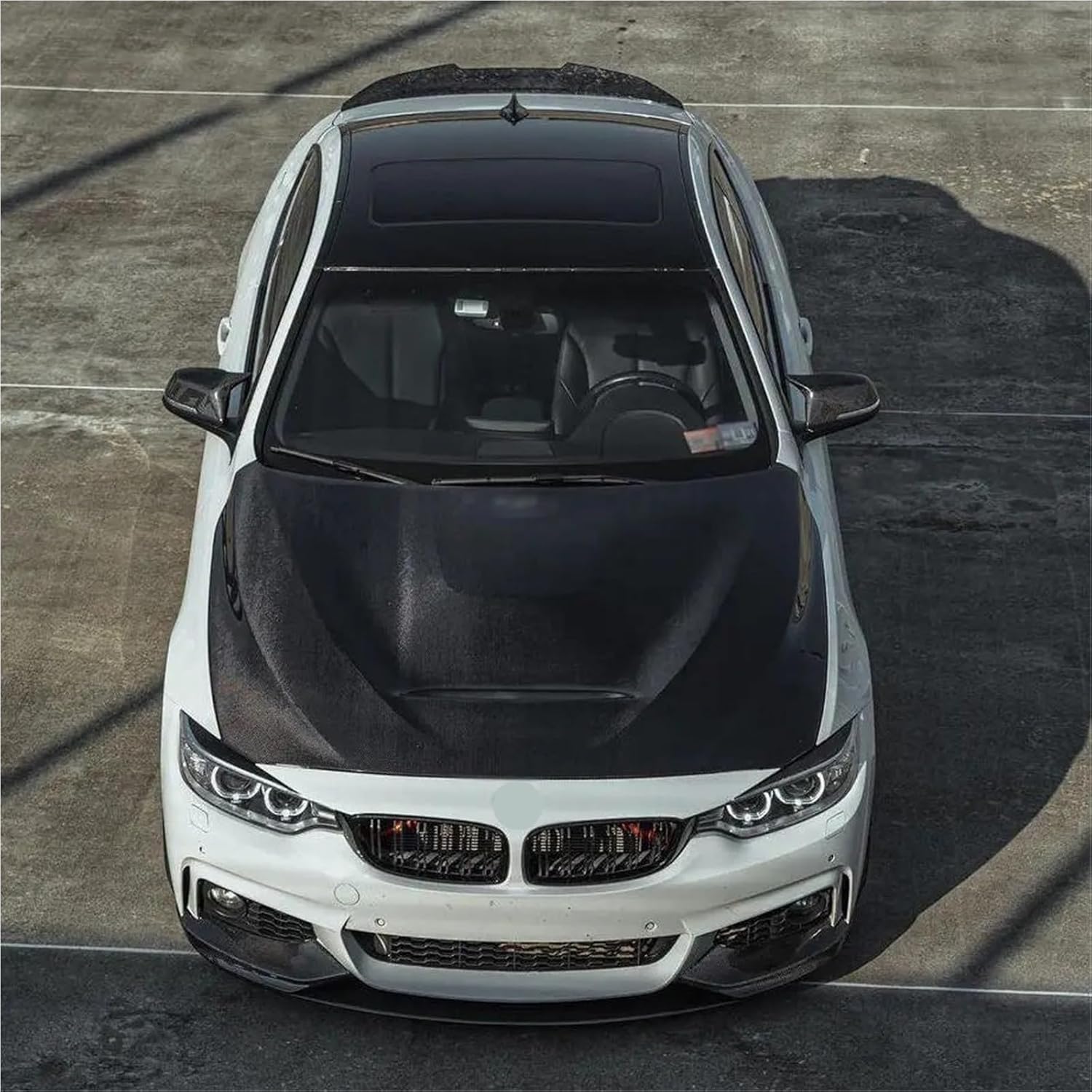Carbon Fiber Upgrade Modification Front Engine Hood Bonnet Covers Compatible for BMW F30 340i 3 Series F32 F33 F36 4 Series G80