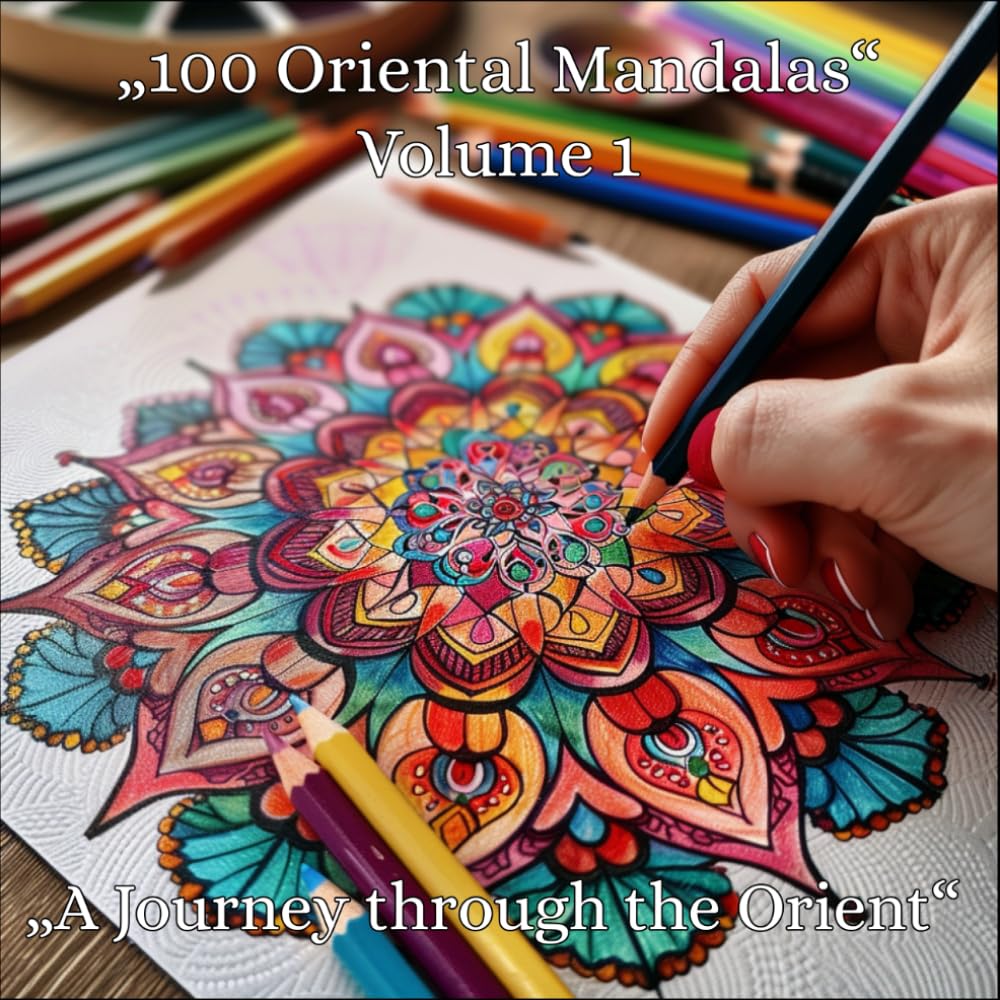 Mandalas orientaux Volume 1 livre coloriage adulte anti stress