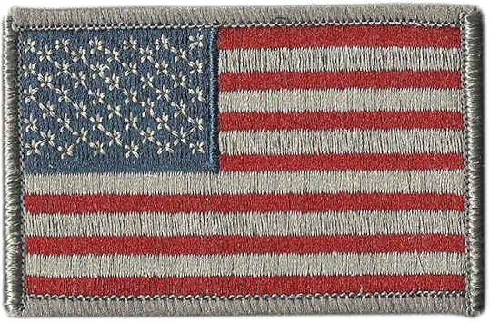 Tactical USA Flag Patch - Subdued Silver USA by Gadsden and Culpeper