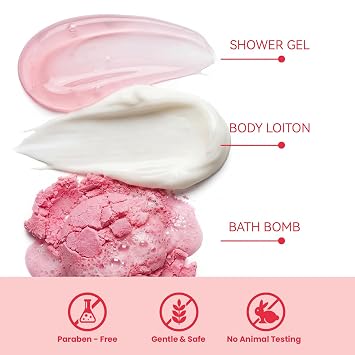 spa luxetique Gift Set For Women, Bath Sets for Women Gift, 8 Pcs Rose Spa Basket Includes Bubble Bath, Shower Gel, Body Lotion, Mom Birthday Gifts, Mothers Day Gifts for Her