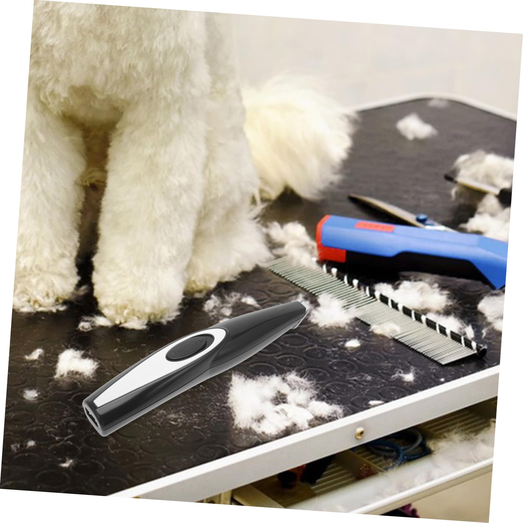 BESPORTBLE 5piezas Cortadora De Pelo Eléctrica Para Mascotas Usb Recargable Herramienta De Aseo Para Gatos y Perros Cortadora De Uñas y Pelo Para Patas Azul y Negro Aleatorio