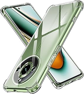 جراب حماية بزوايا معززة لموبايل ريلمي 11 برو 5G وريلمي11 + وريلمي بلس من اي فولر سيليكون فائق الشفافية ومضاد للصدمات شفاف ورفيع وناعم البولي يوريثين الحراري عدد 1