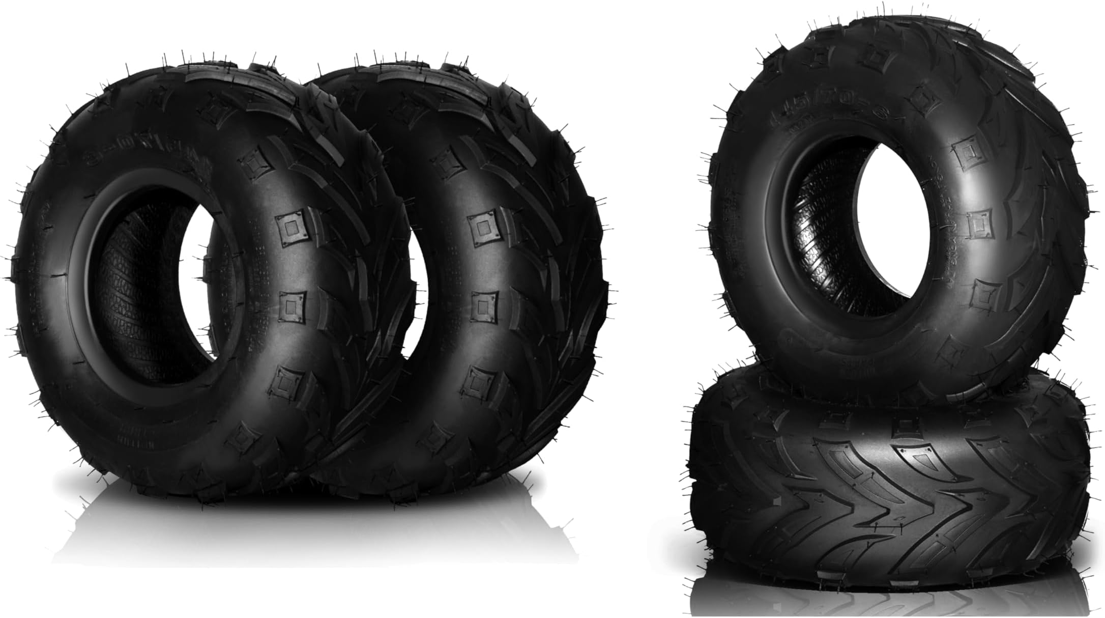 MaxAuto 145 70-6 ATV Tires 145/70-6 Mini Bike Tires 145 70 6 ATV & Go Kart Street Mini Bike Tires, 4Ply Tubeless Off-road Tire, Set Of 2 In | Whizz Trail - Foto 4