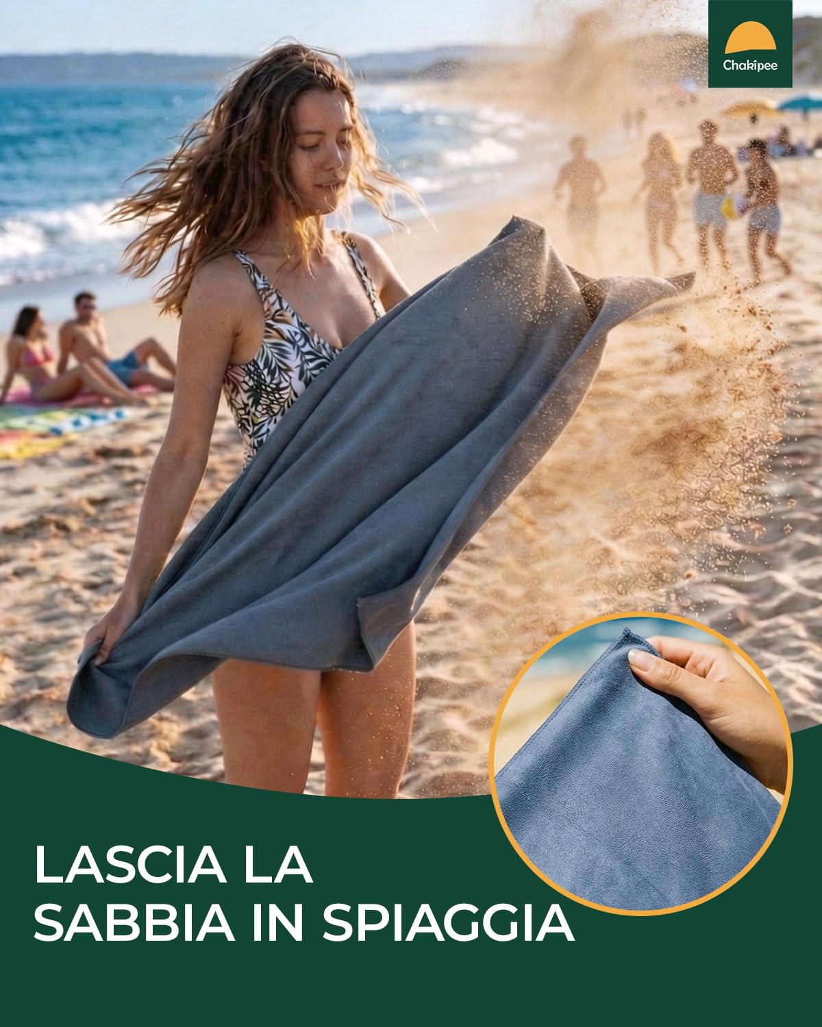 Asciugamano Microfibra – Ultra Assorbente, Asciugatura Rapida, Leggero e Compatto, Asciugamani – Salvaspazio perfetto per palestra, sport, spiaggia e piscina, 1Pack,120 x 60cm,Blu Navy