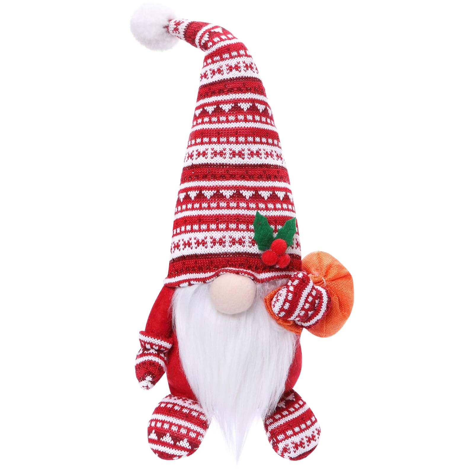 HOVIBU Gnomo Navideños Grandes Decoracion Navidad, 44CM Peluche Duende Adornos Navidad, Muñeca Navideña Sin Rostro para Casa Mesa Hogar Chimenea Decoraciones, Navideñas Regalos