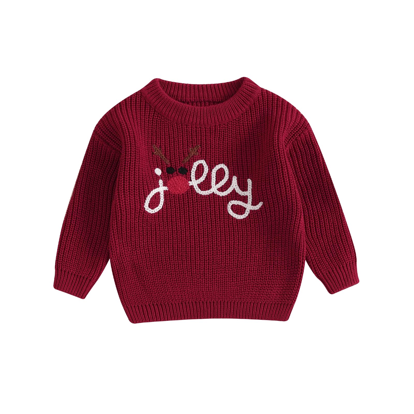 LSFYSZD Toddler Baby Girls Boys Halloween Pumpkin Sweaters Long Sleeve Crew Neck Winter Warm Knitwear Pullover Jumpers Top — view 228