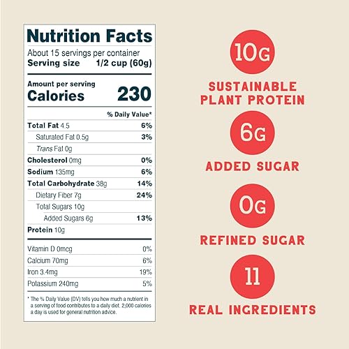 Miniatura 3 de Seven Sundays Proteína de avena, Wildberry, bolsa de 32 onzas (paquete de 4), desayuno de avena sin gluten, 0.35 onzas de proteína reciclada por