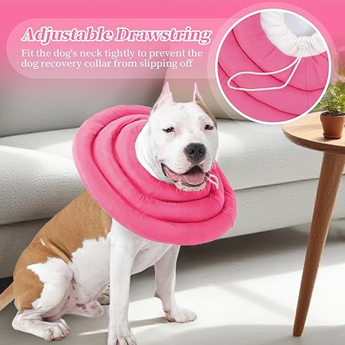 Miniatura 4 de IDOMIK Collar de recuperación para perro, cono suave impermeable para perro después de la cirugía, cómodo collar isabelino protector alternativo