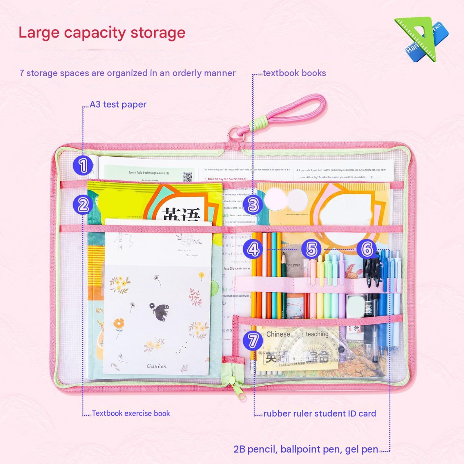 Organizador de archivos impermeable para estuche de, A