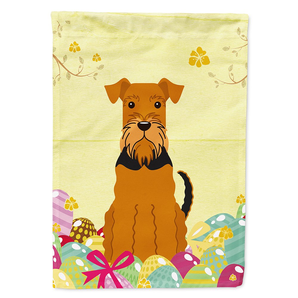 Drapeau Airedale Pâques BB6041CHF pour remplacer les décorations extérieures fragiles