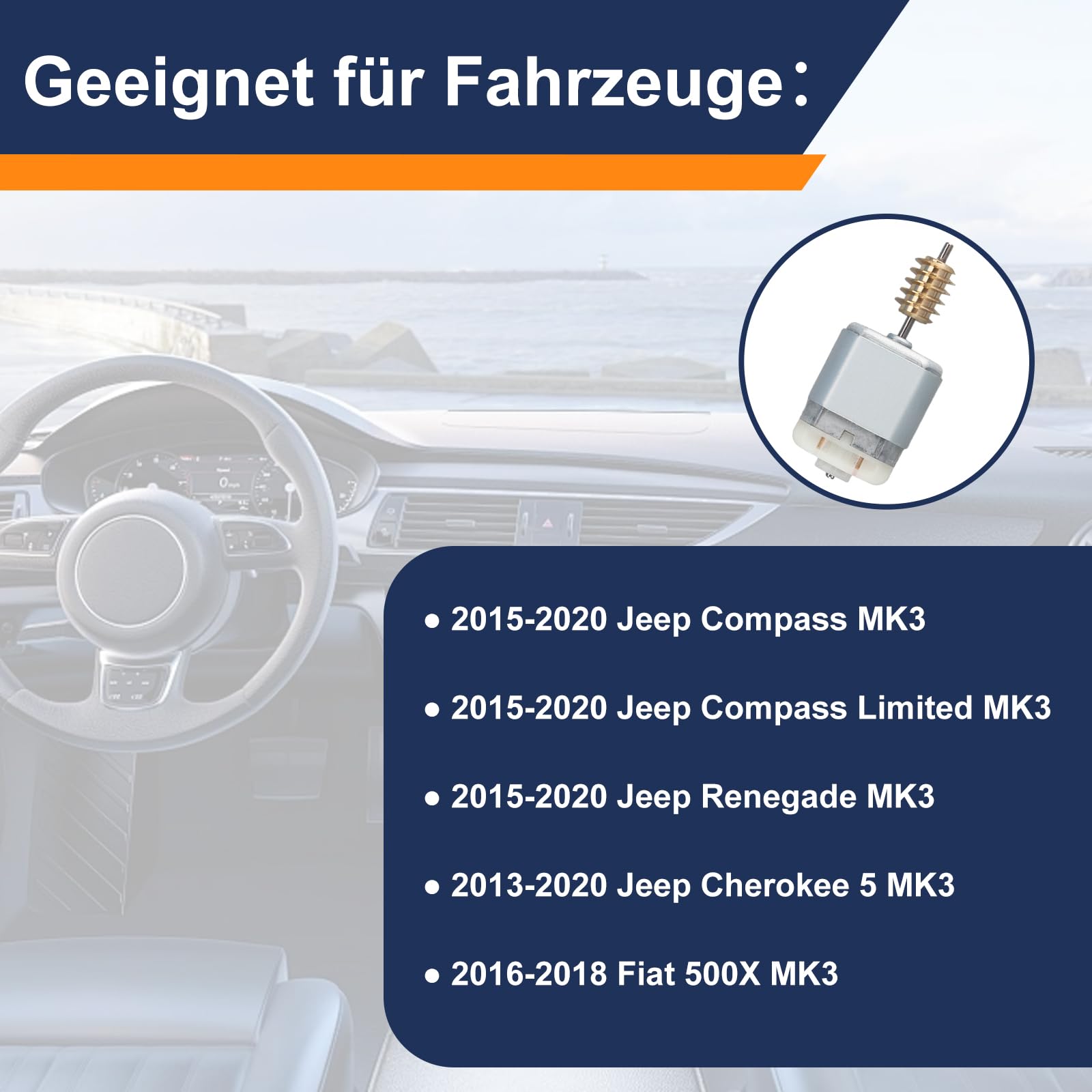Blocco del volante motore, blocco pilastro dello sterzo attuatore di ricambio per Jeep 2015-2020 Compass MK3/Renegade MK3