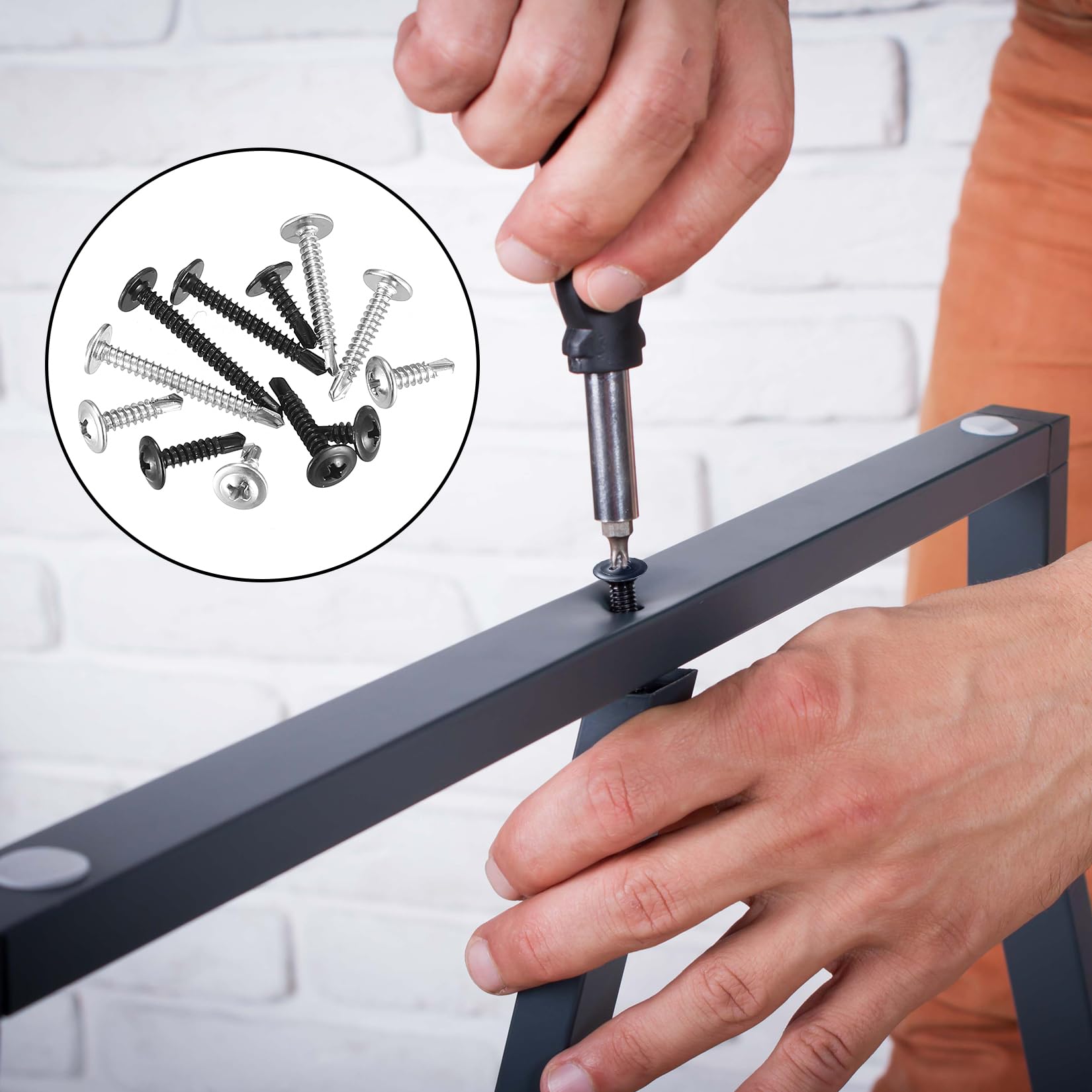 Socket 478 Viti Autoperforanti Phillips Testa Traliccio #8 X 3/4 - 2900 Pezzi, Zincate, Per Lamiere 2900 Viti Acciaio Testa Mod - Foto 8