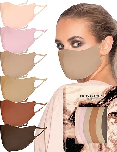 KARIZMA Face Wardrobe Cloth Face Mask. 6 Soft Masks Washable