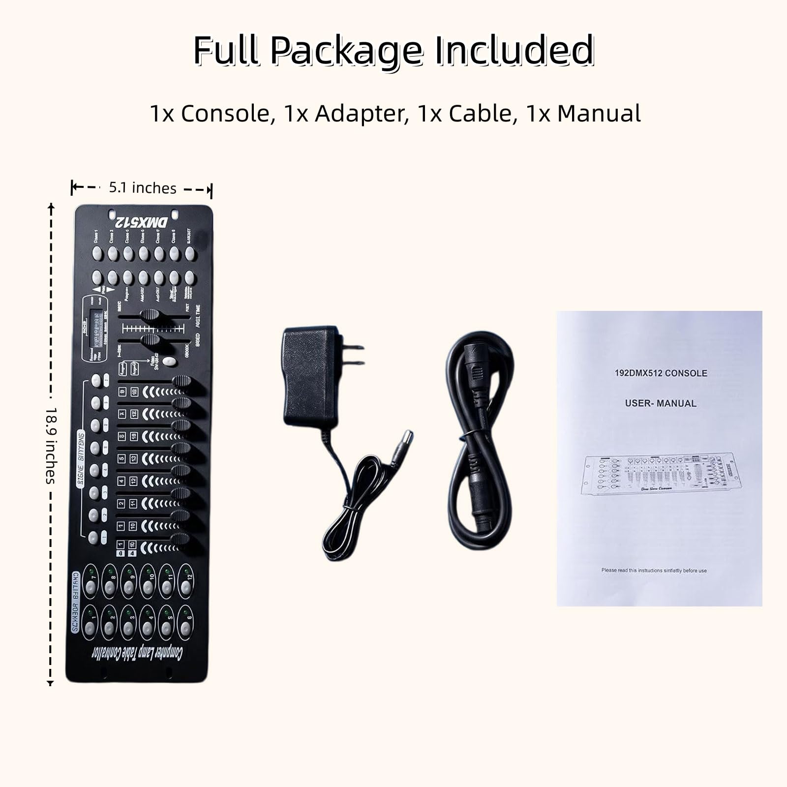 Amazon.com: XPCLEOYZ DMX Controller dmx512 192 Channel Stage