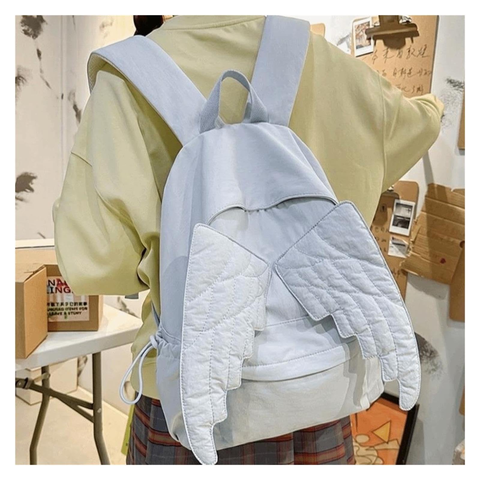 Genérico Mochila de nailon de 1 ala for estudiantes y viajes