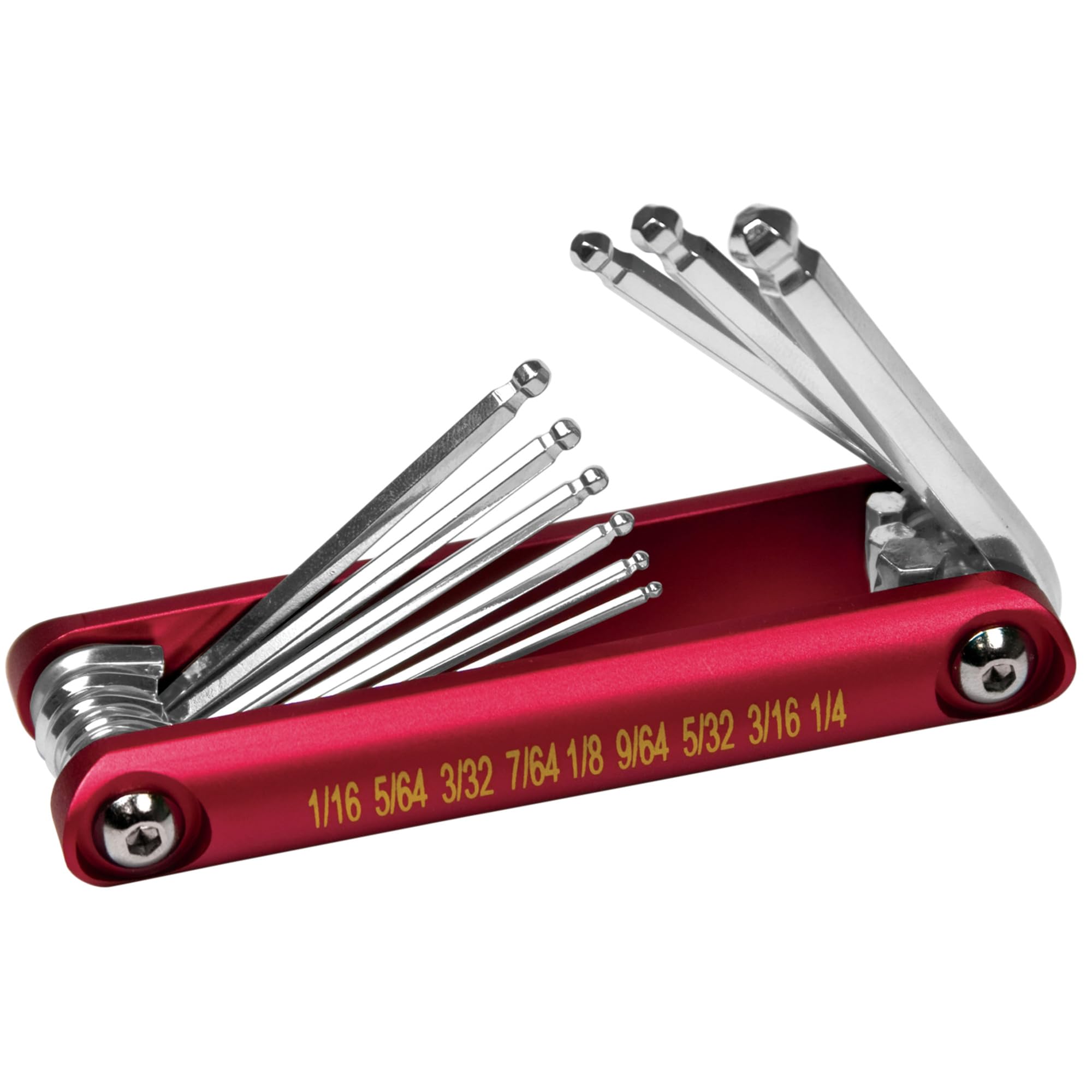 PERFORMANCE TOOL W9132 9 Piezas de Aluminio. Juego de Llaves hexagonales Plegables