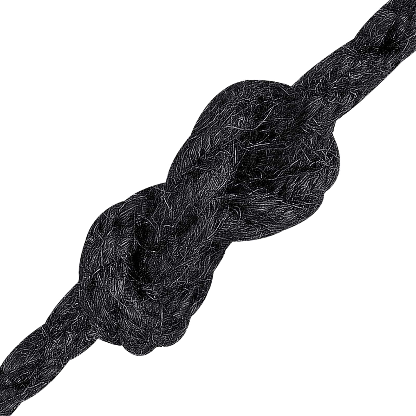 Corda di iuta nera, diametro 6 cm, 100% Tossa, 3 strati, con buona protezione per nodi, per giardino, fai da te, fissaggio, trasporto e artigianato