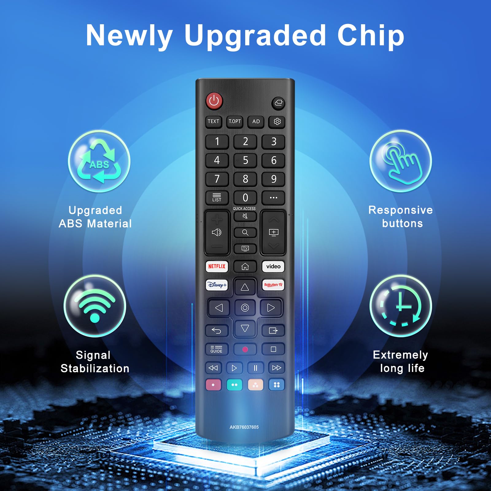 Universale per LG-TV-Remote-Control-Replacement,Compatibile con tutti i modelli LG Smart TV (confezione da 2)