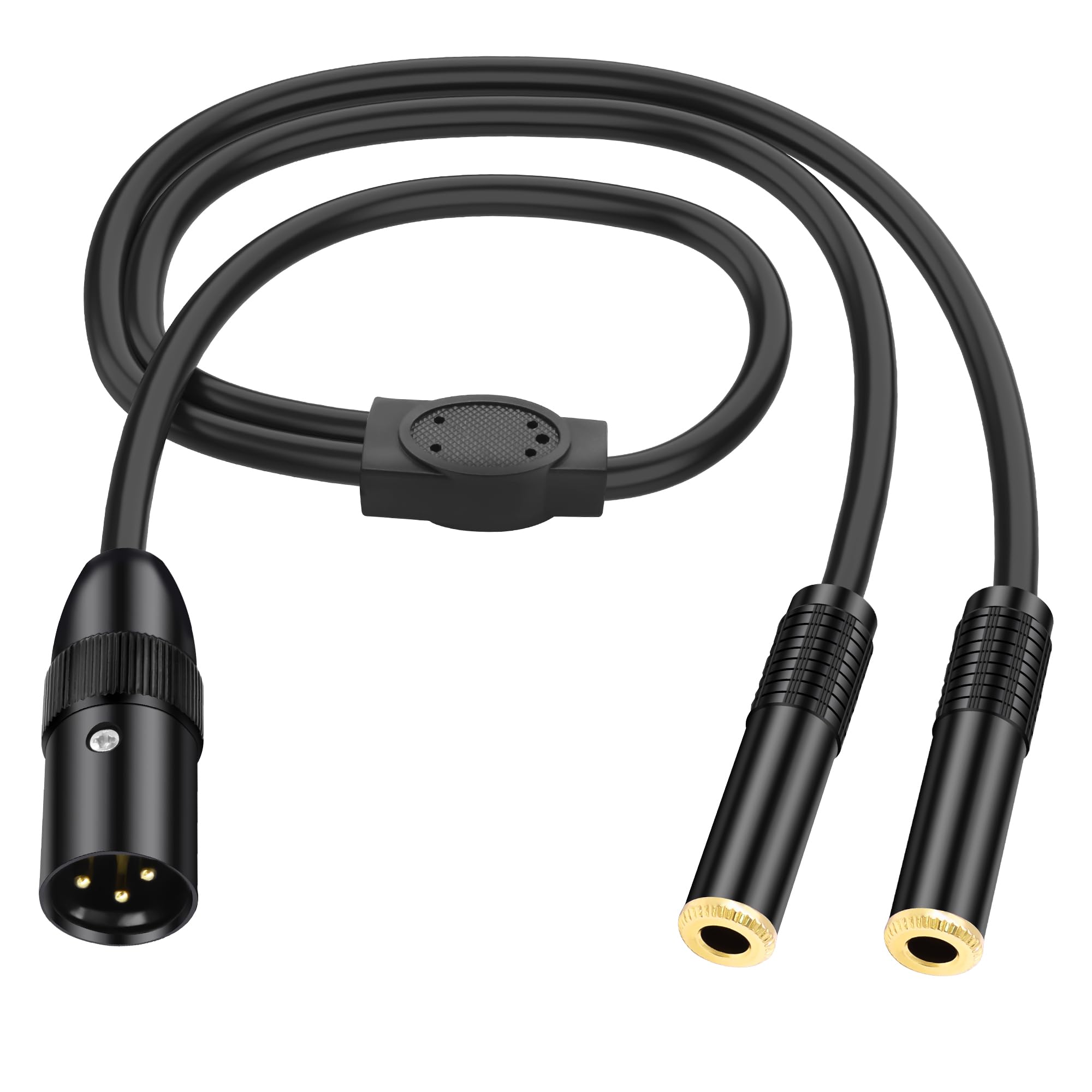 MEIRIYFA XLR 3Pin to Dual 6.35mm 1/4 Inch Y Splitter Cable
