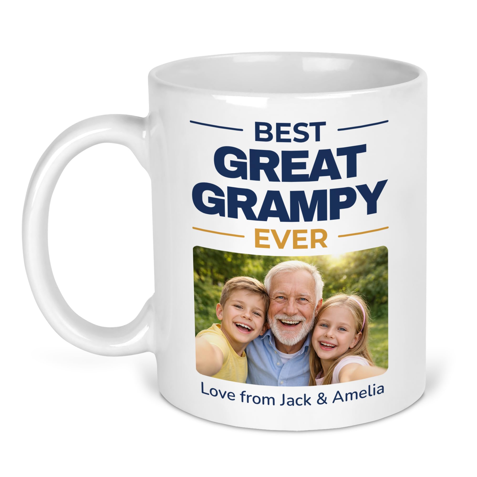Chicken Craft Personalised Photo Mug for Great Grampy - Best Great Grampy Ever Photo - Fathers Day or Birthday