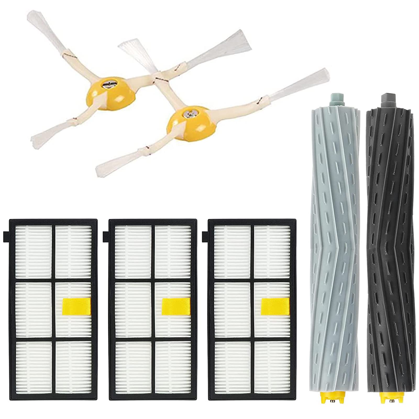 Young Wolf Mix 7 Pack Vacuum Cleaner Replacement Parts Fit For Irobot Roomba 800 900 Series 805 860 870 871 880 890 960 980 985