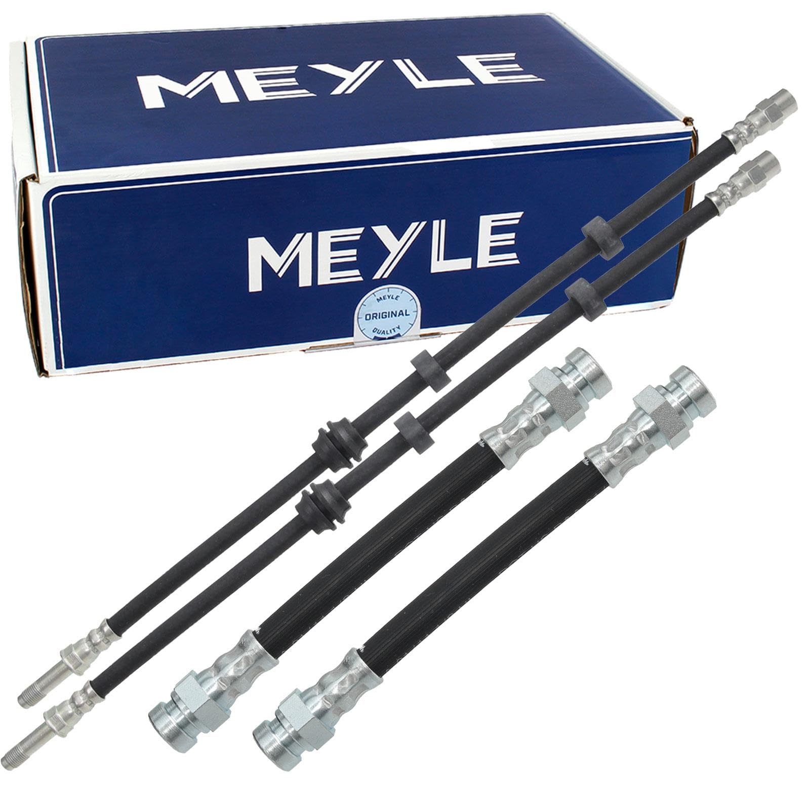 4x Meyle Bremsschlauch vorne + hinten | 2x 100 611 0017 + 100 611 0044 für Golf 3 4 Vento Cordoba Ibiza 2