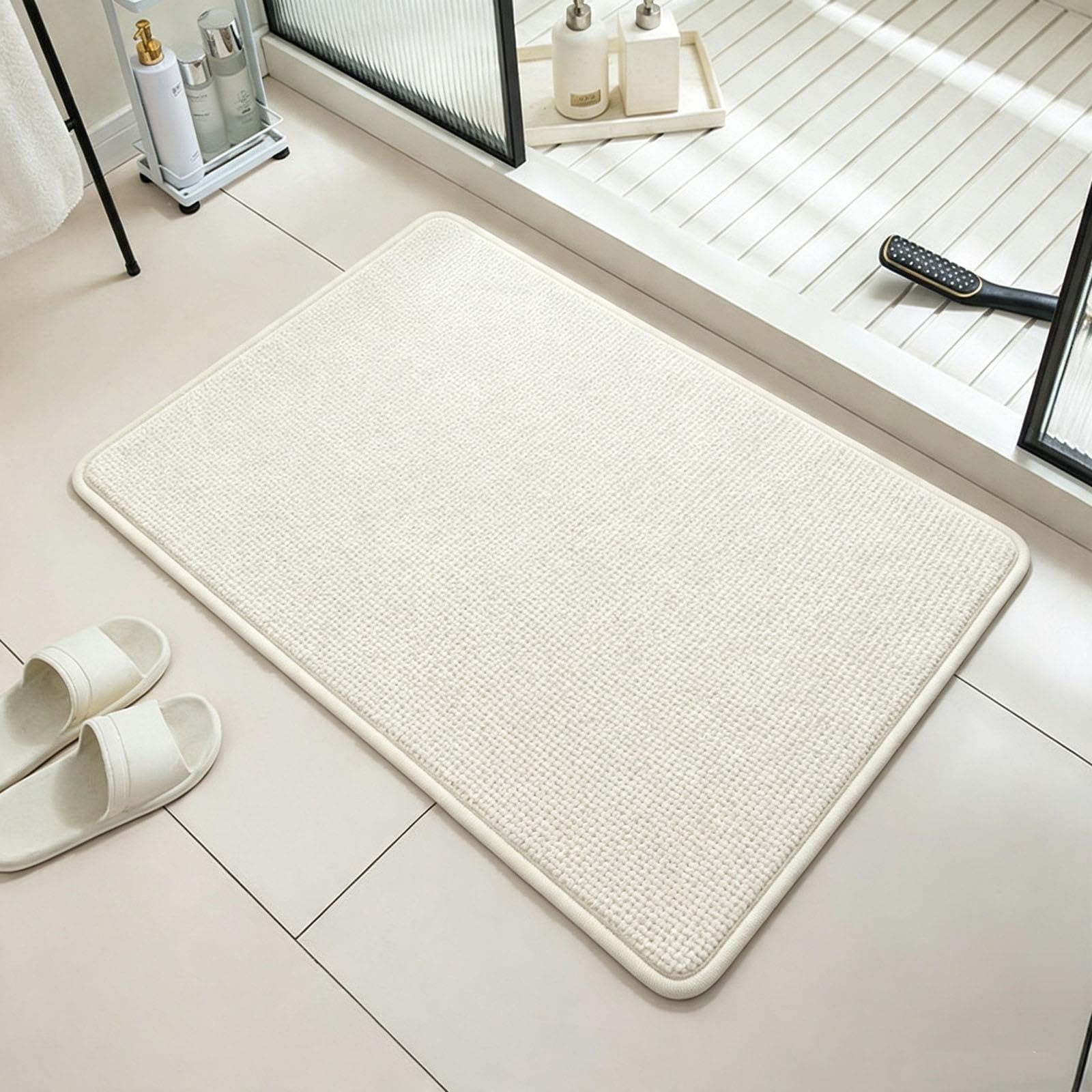 Tapis De Douche Antidérapant Absorbant, Tapis De Douche, Chenille