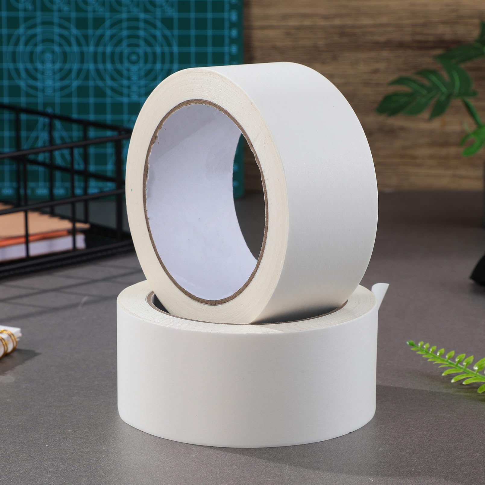 Angoily 2rotoli Nastro Bianco Per Nastro Spedizione Per Carichi Pesanti Carta Per Spedizioni Rinforzato