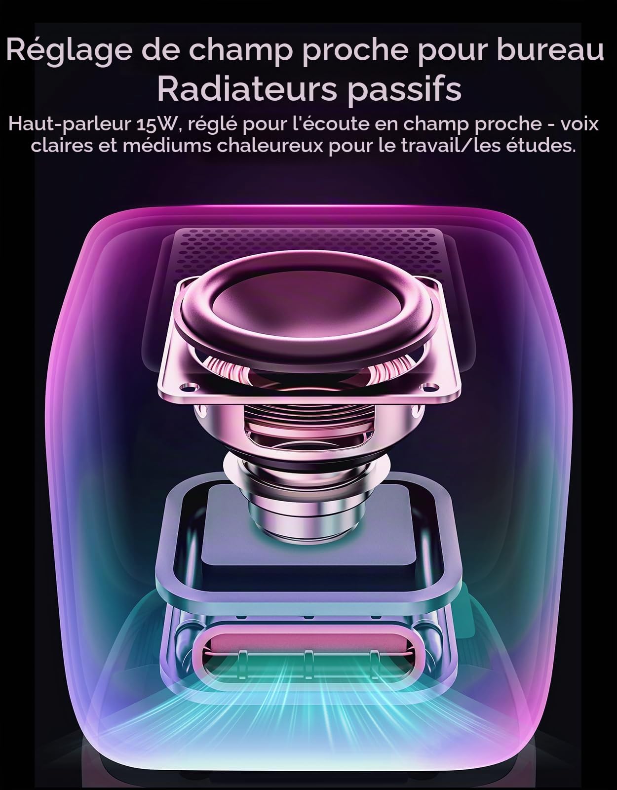 Divoom Ditoo Haut-Parleur Bluetooth Portable avec Rétro Écran Pixel, Contrôle de l'Application Smartphone/Claviers Mécaniques Rétroéclairés RVB (Bleu)