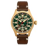 Mens 46mm Hawker Hurricane Clowes Automatic Pilot Watch with Genuine Leather Strap AV-4097