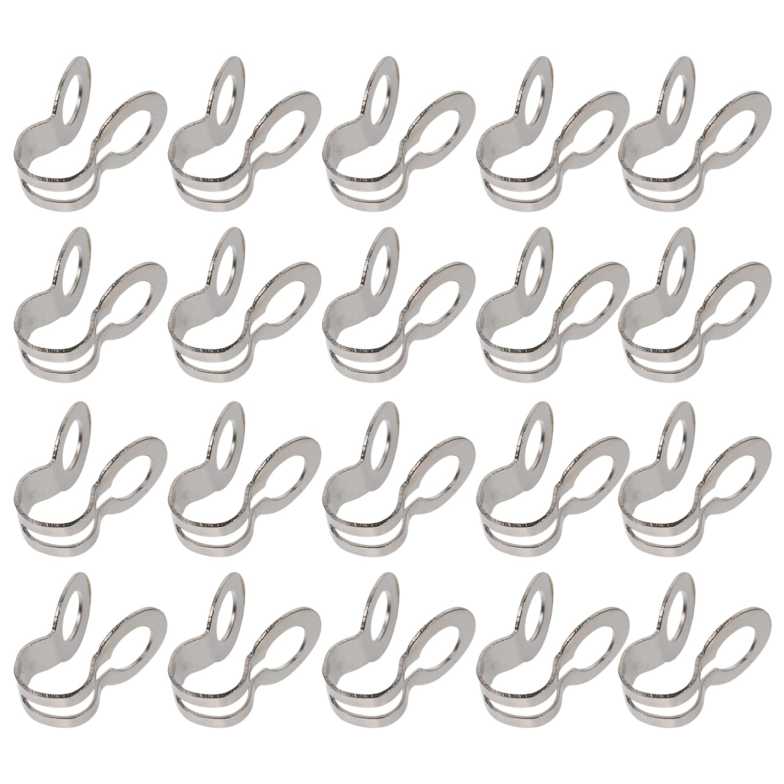 EXCEART 125pcs Ball Chain Pull Connectors Ceiling Fan Lamp Pull Silver Stainless Steel Chain Connectors