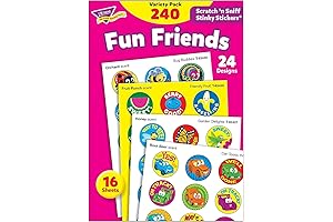 TREND enterprises, Inc. T-83917 Fun Friends Stinky Stickers Variety Pack, 240-Pack: Perfect for Kids