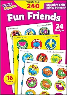 TREND enterprises, Inc. T-83917 Fun Friends Stinky Stickers Variety Pack, 240/Pack
