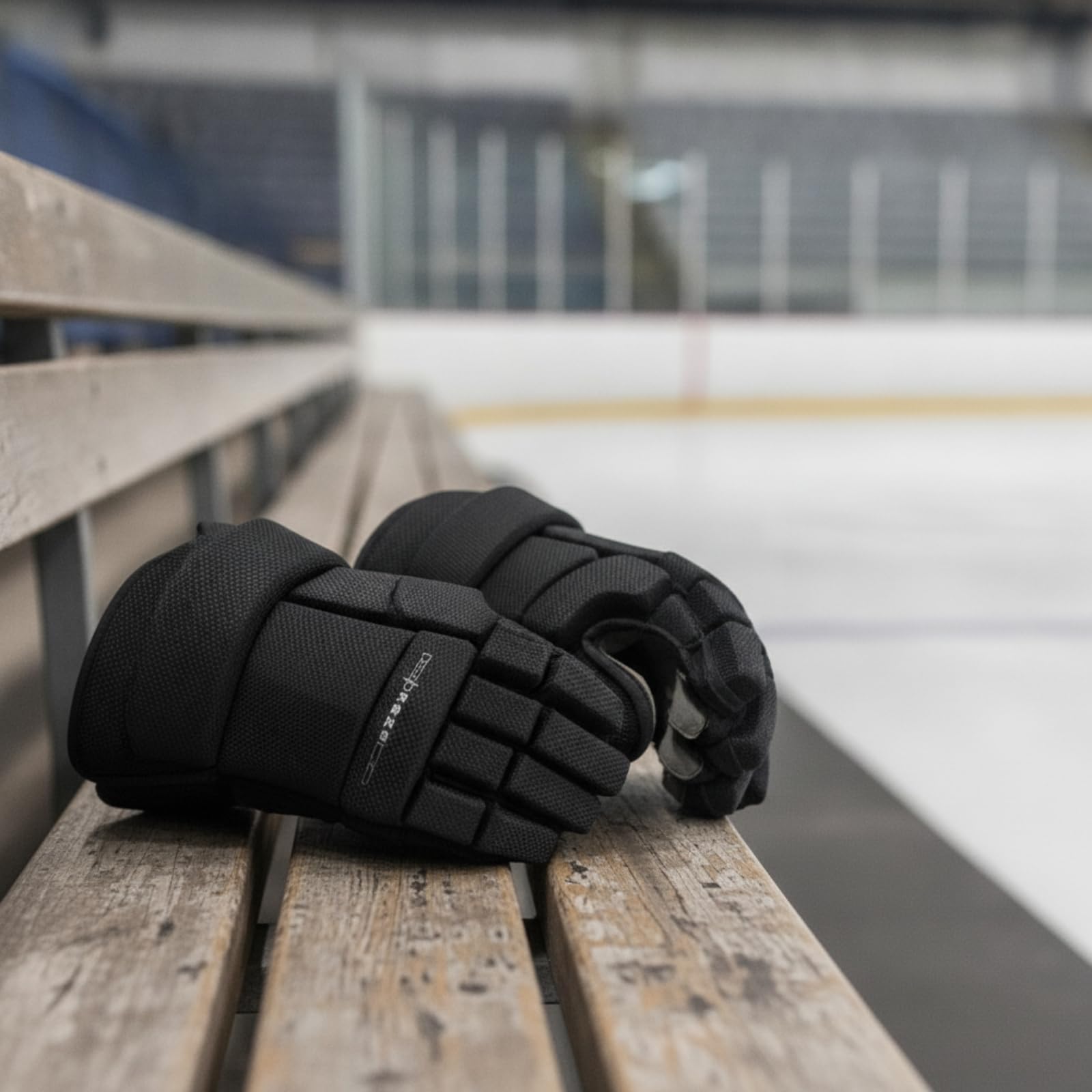 Gralara Gants Hockey avec Protège-Doigts Rembourré Gants Hockey avec Paume Renforcée Ajusté