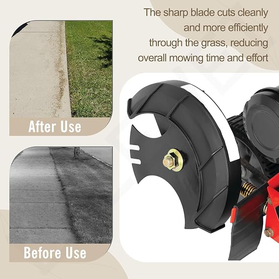 2 Pcs Universal 9 x 9 Edger Blade (1/2 Center Hole), 3-Side Edger Star Blade for Craftsman Walk Behind Edger, Mclane 2059, Also for Power Trim Edgers Tru-Cut Edgers King Lawn Edgers