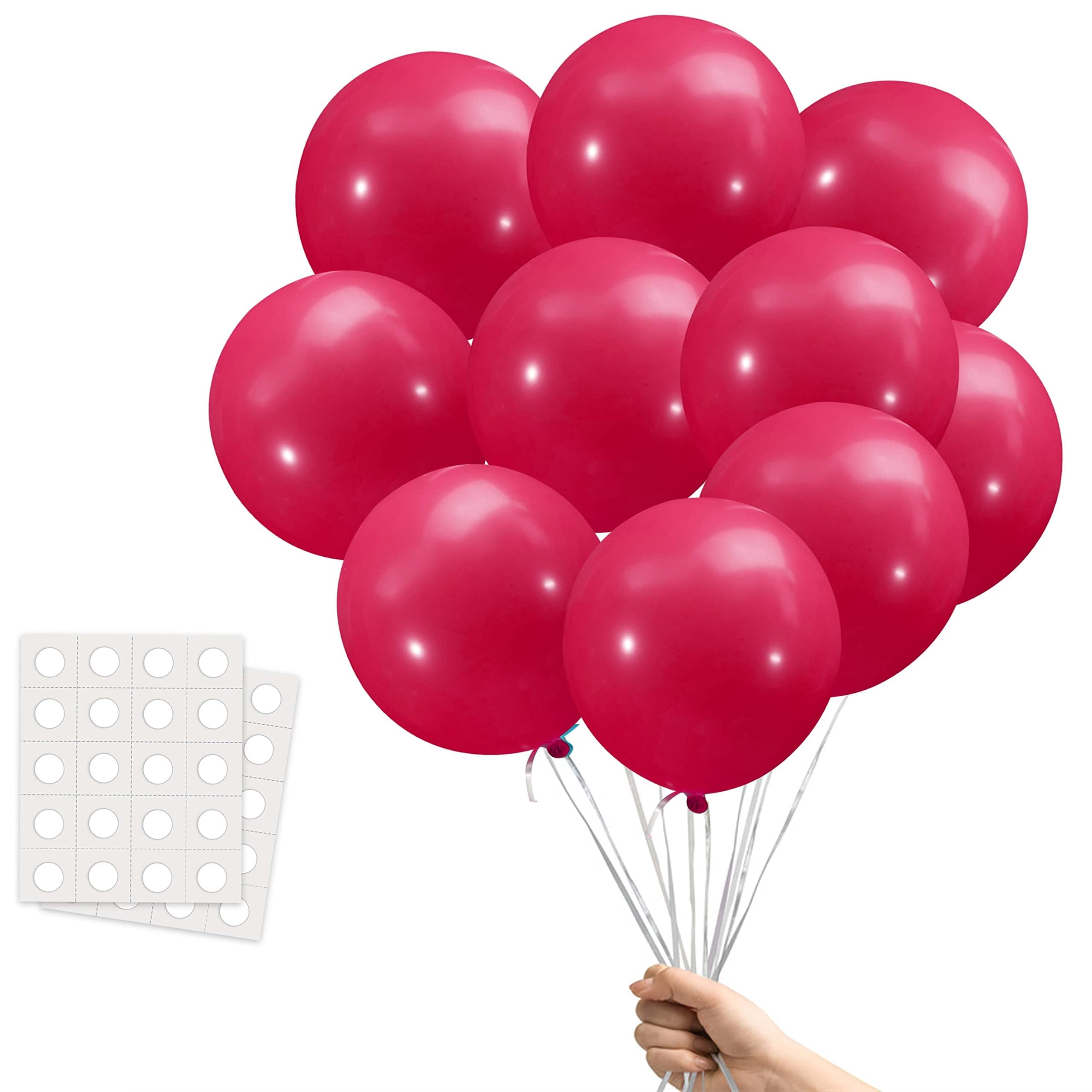 Artier 30 Biodegradable Balloons Pink Balloons. 12 Inch Large Eco Friendly Balloon Made From Natural Rubber. Perfect For Any Event Or Decoration. For Helium Or Air Use — image 1