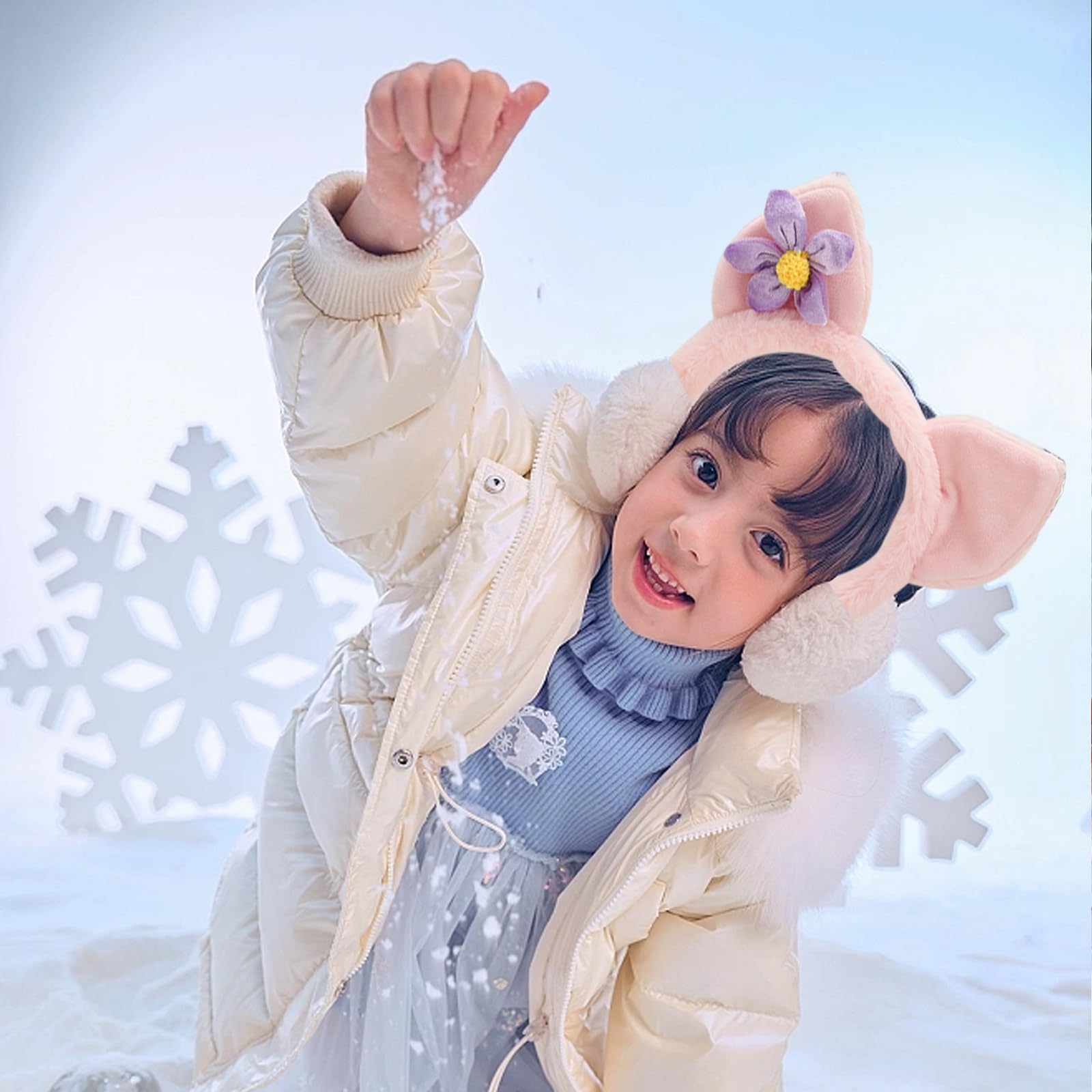 Paraorecchie Invernali Per Bambini Con Orecchie Da Gatto - Morbidi E Caldi, Ideali Per Freddo E Vento - Foto 8