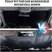 Vista 3 de Parasol para parabrisas mejorado para Ford F150 2009-2014, visera plegable para parabrisas que bloquea los rayos UV